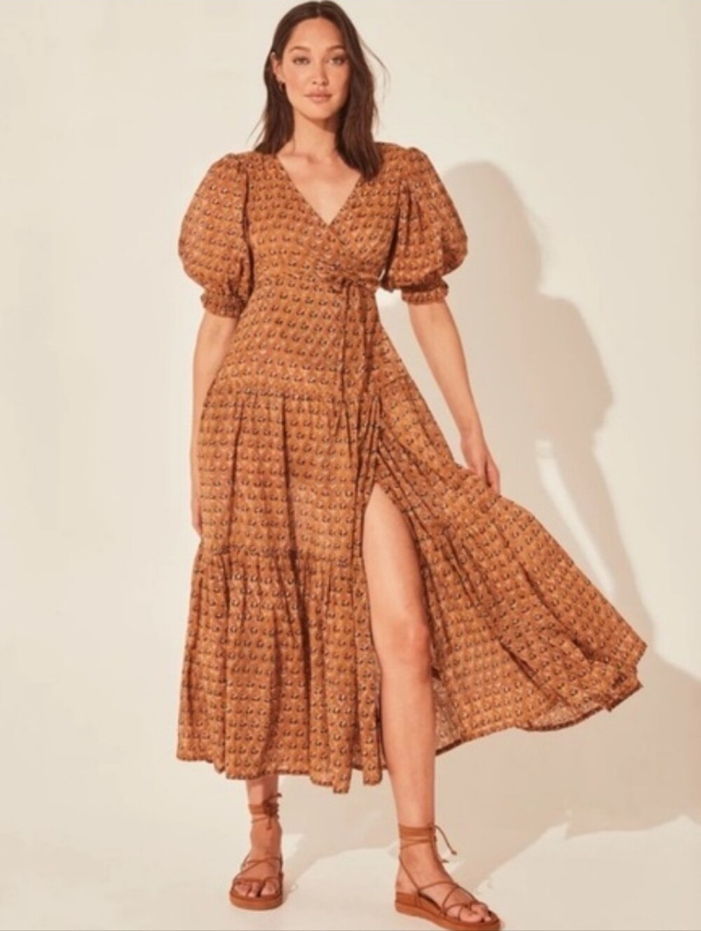 Daughters of India Zuri Wrap Midi Dress